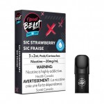 Flavour Beast Pod Pack - Sic Strawberry Iced - 3pcs