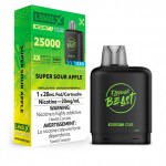 Super Sour Apple Iced - Level X Boost Flavour Beast Pod - 25000 puffs - 20mL